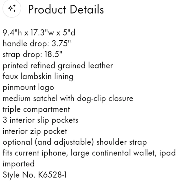 Kate Spade- Avenue Floral Garden Medium Satchel (Multicolor 🩵🩷) - Picture 14 of 15